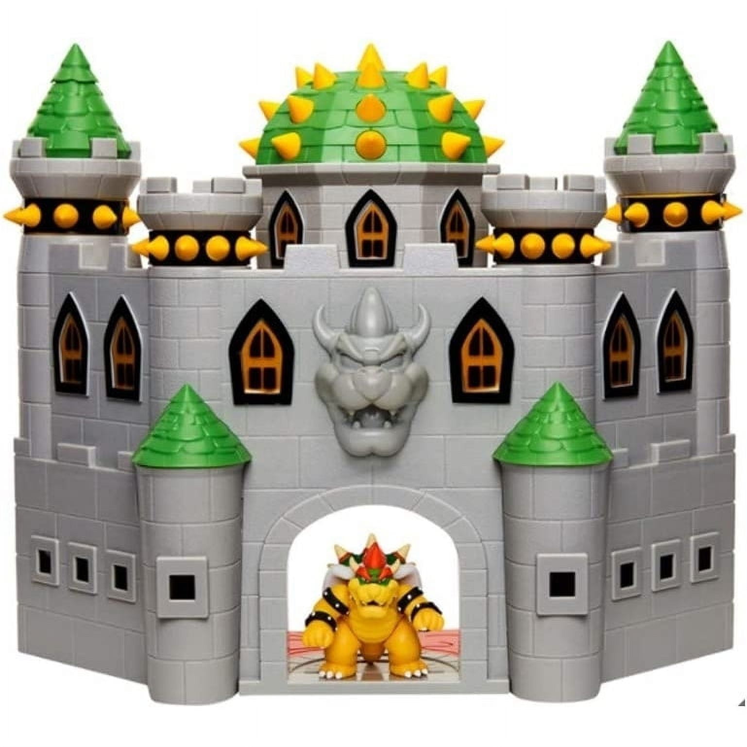  The Super Mario Bros. Movie The Super Mario Bowser Island  Castle Playset with 2.5” Bowser Action Figure & Interactive Pieces : Toys &  Games