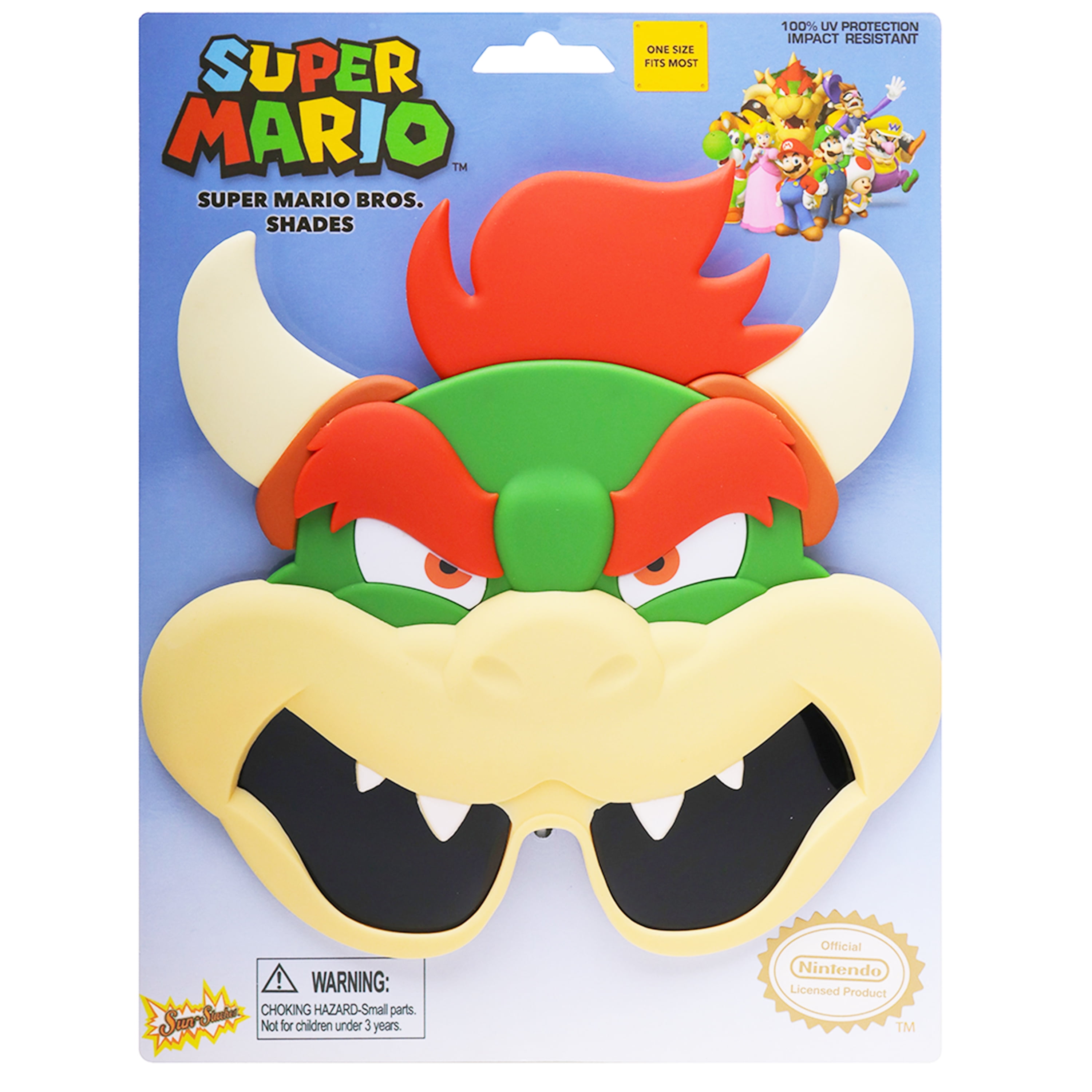 Nintendo Bowser Unisex Costume Sunglasses by Sun-Staches