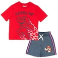 thumbnail image 1 of Nintendo Boys 2 Piece Short Set Short Sleeve Shirt and Shorts 2 Pack Bundle Set for Kids and Toddlers (2T-12), 1 of 8