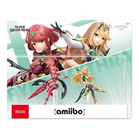 Nintendo Collectible Amiibo Pyra Mythra Action Figures, Multicolor, 7.47" x 9.39"