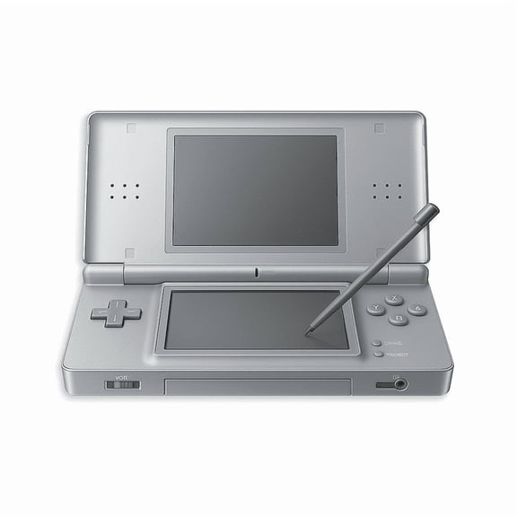 Restored Nintendo DS Lite Game Console, Metallic Silver, 0 MB Data Storage, for Nintendo DS & DSi