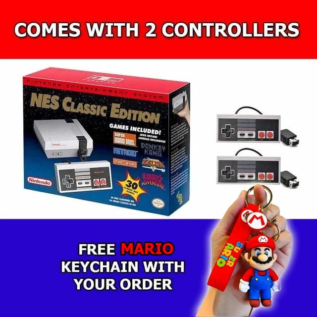 Nintendo Entertainment System NES Classic Edition Original (Comes with 2 Controllers)