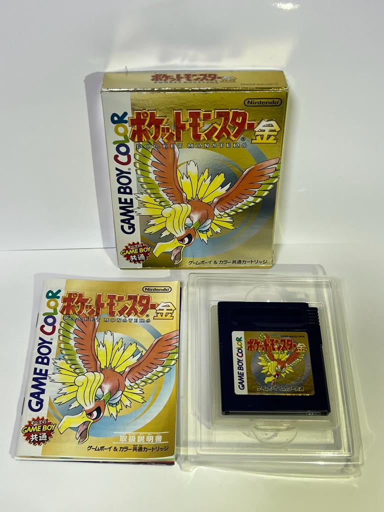 Pokemon Gold Version Game Boy Color 2000 Japanese Complete with Box Never  Played