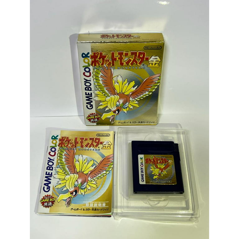 Nintendo GB GBC Pokemon Gold 2000 Version Japanese Game Boy Color 100% OEM  with Box, RARE 