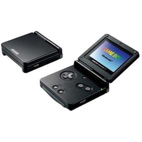 Restored Nintendo Game Boy Advance SP Video Game Console, Zelda, 1 MB, Onyx Black