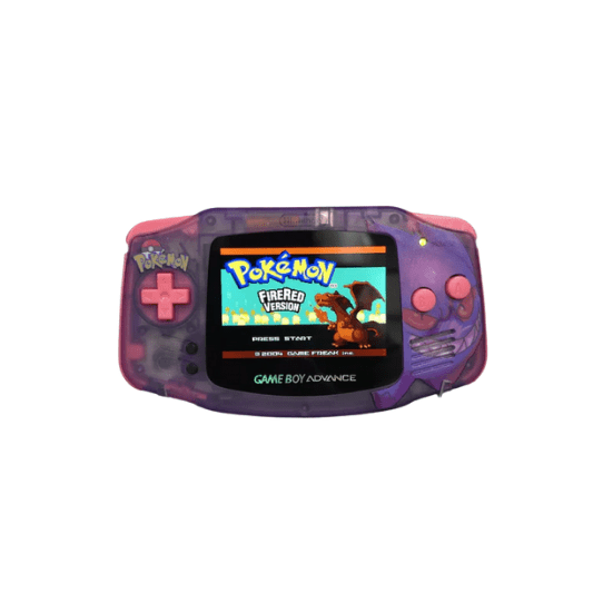 Nintendo Game Boy Advance Video Game Console - Purple - Pokemon Gengar Edition - New Custom Built & Upgraded