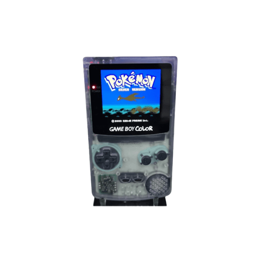 Nintendo Game Boy Color Console - Clear Edition - AMOLED XL LCD Touch Screen - New Custom Built & Upgraded