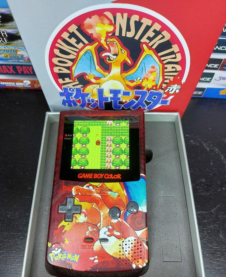 Nintendo Game Boy Color Custom Pokemon Charizard Q5 IPS Screen Mod High ...