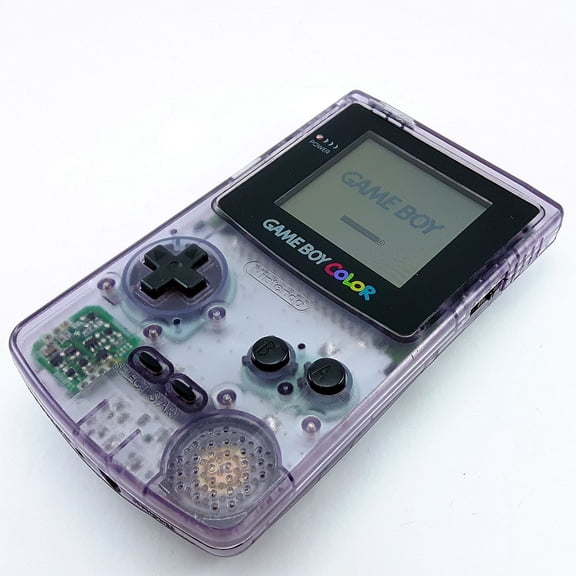 Pre-Owned The Nintendo Game Boy Color, commonly abbreviated as GBC, is a handheld video game console that features a vibrant color screen, offering a significant upgrade from its predecessor. This console is slightly thicker and taller than the Game Boy Pocket, with a slightly smaller screen. It is powered by a custom 8-bit processor, a hybrid between the Intel 8080 and the Zilog Z80, ensuring a classic gaming experience. The Game Boy Color allows for full-color gameplay, displaying up to fifty-six colors simultaneously on screen, and boasts a processor that is twice the speed with quadrupled memory compared to the original Game Boy Pocket.