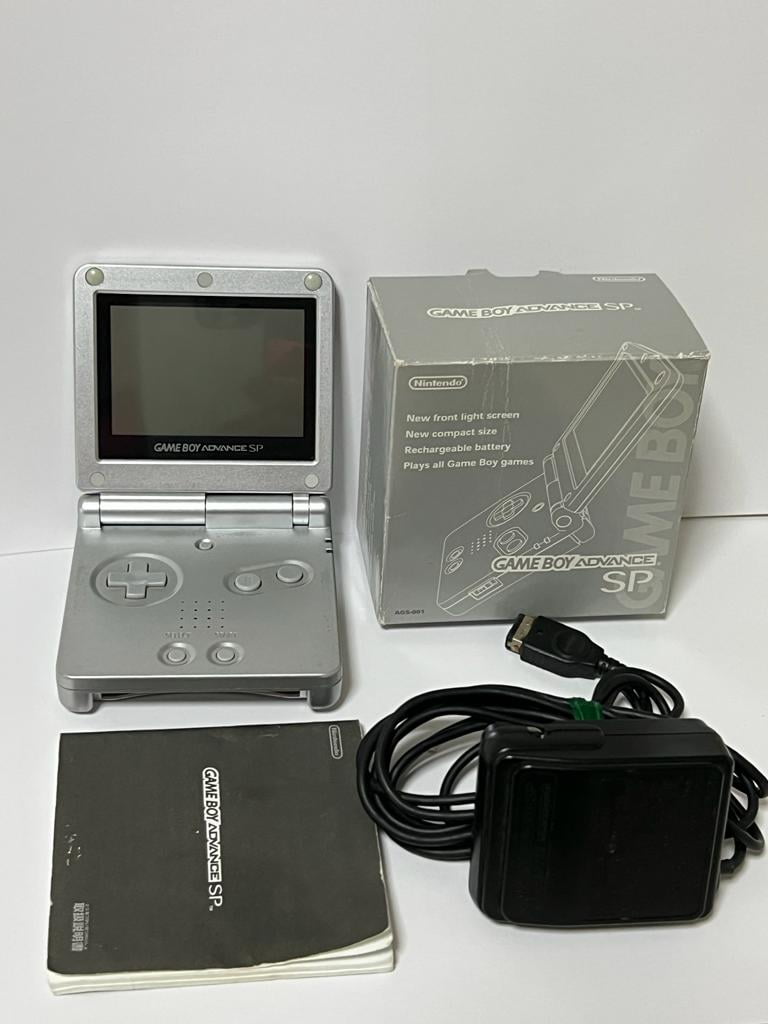 Game Boy Advance SP System Silver with Charger For Sale Nintendo