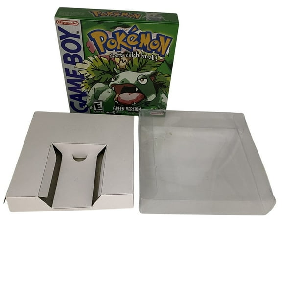 Nintendo GameBoy DMG Game Box Only Inserts Protector Pokemon Green