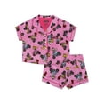 thumbnail image 1 of Nintendo Girls 2-Piece Jersey Short Sleeve Top and Short Coat Pajama Set, Sizes 4-12, 1 of 3