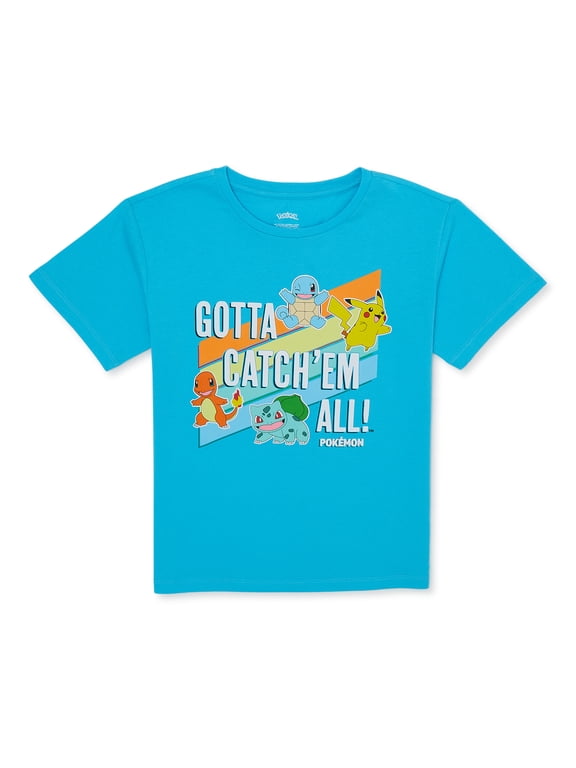 Nintendo Girls Pokemon, Crew Neck, Short Sleeve, Graphic T-Shirt, Sizes 4-16