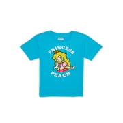 Nintendo Girls Princess Peach, Crew Neck, Short Sleeve, Graphic T-Shirt, Sizes 4-16