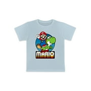 DISNEY Nintendo Girls Super Mario and Yoshi Girls Short Sleeve Graphic T-Shirt, Sizes 4-16