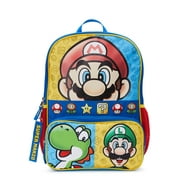 Nintendo Kids Super Mario Bros. Mario World 17" Laptop Backpack