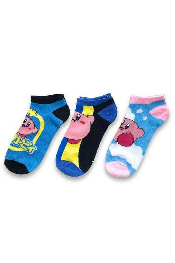 Kirby Character Ankle Socks - 3 Pack [SIZE 5-10] NEW