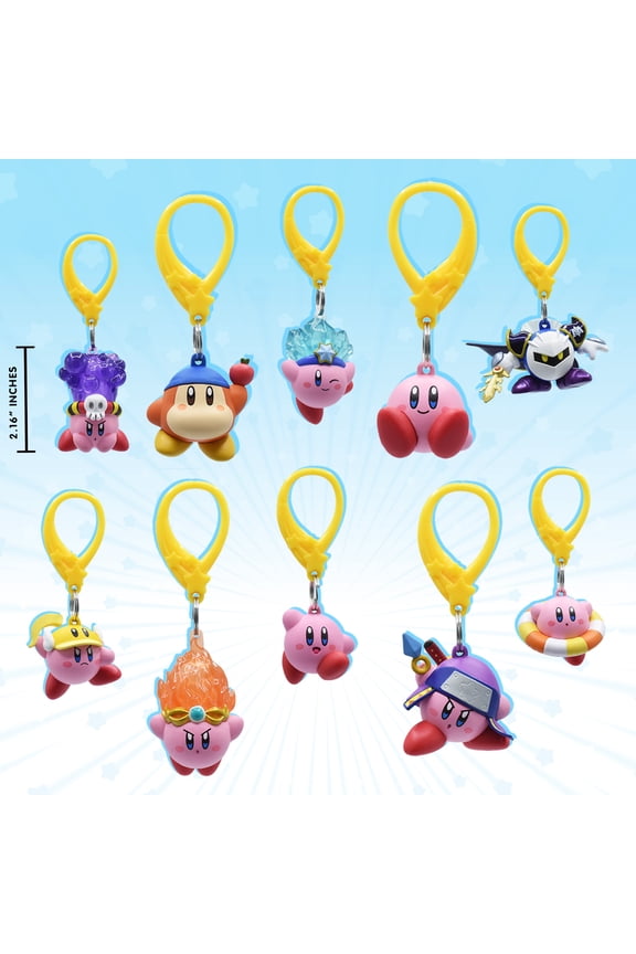 Nintendo Kirby Character Series 2 Backpack Hangers - 2" Tall, Assorted