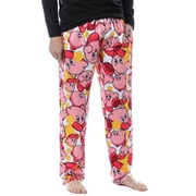 SEVEN TIMES SIX Nintendo Kirby Video Game Men's Allover Character Pattern Adult Lounge Sleep Pajama Pants