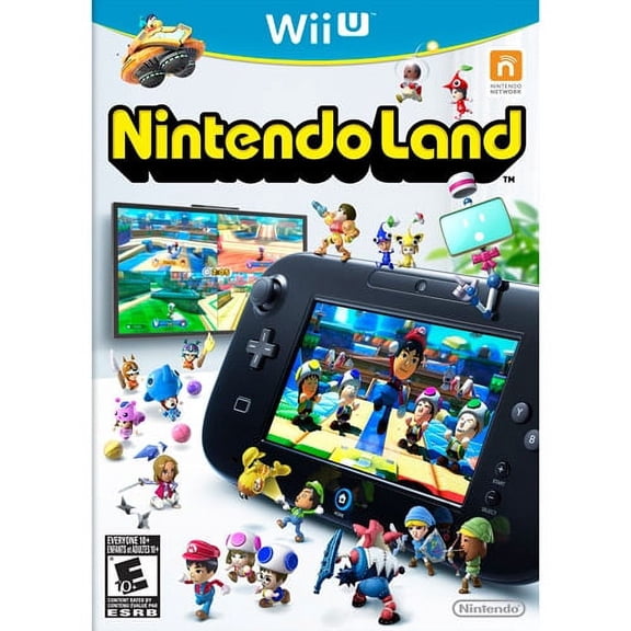 Restored Nintendo Land Video Game for, Physical Format, Nintendo Wii U, Parental Controls, Party Game, 5 Offline Players