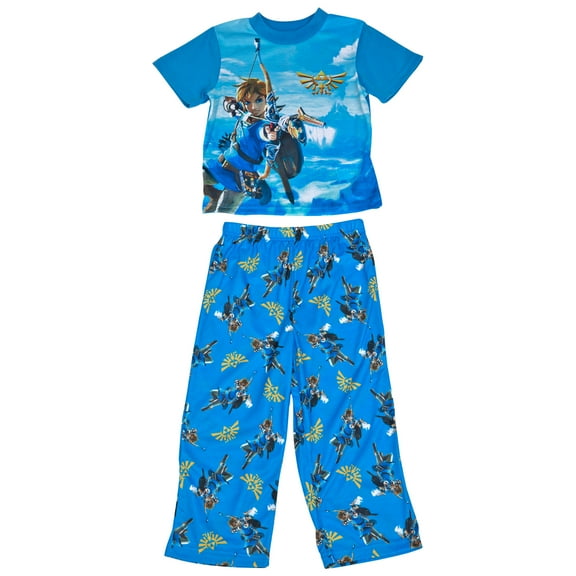 Nintendo Legend of Zelda Link with Bow 2-Piece Pajama Set-Size 10