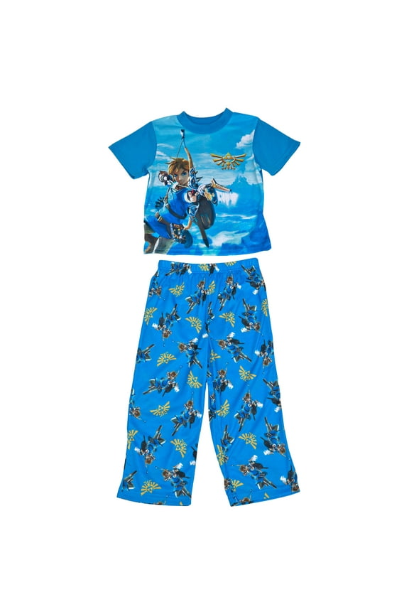 Nintendo Legend of Zelda Link with Bow 2-Piece Pajama Set-Size 8