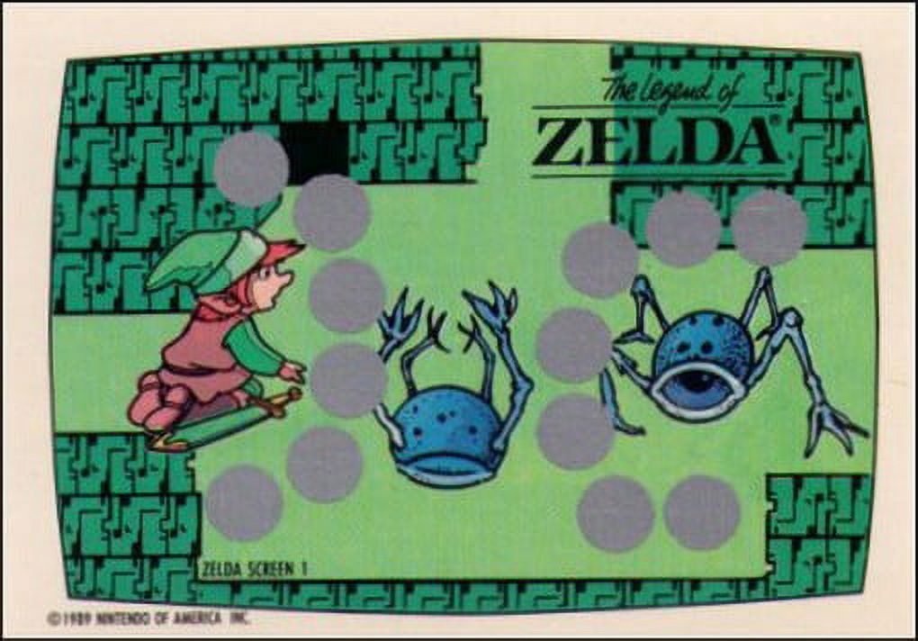 Nintendo Legend of Zelda Screen 1 ScratchOff Card