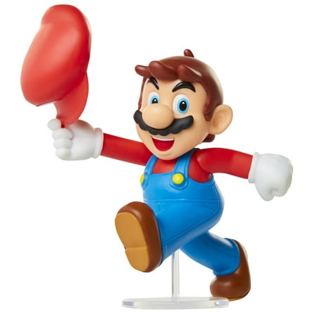 Nintendo Limited Articulation Tipping Hat Mario Action Figure (2.5" )