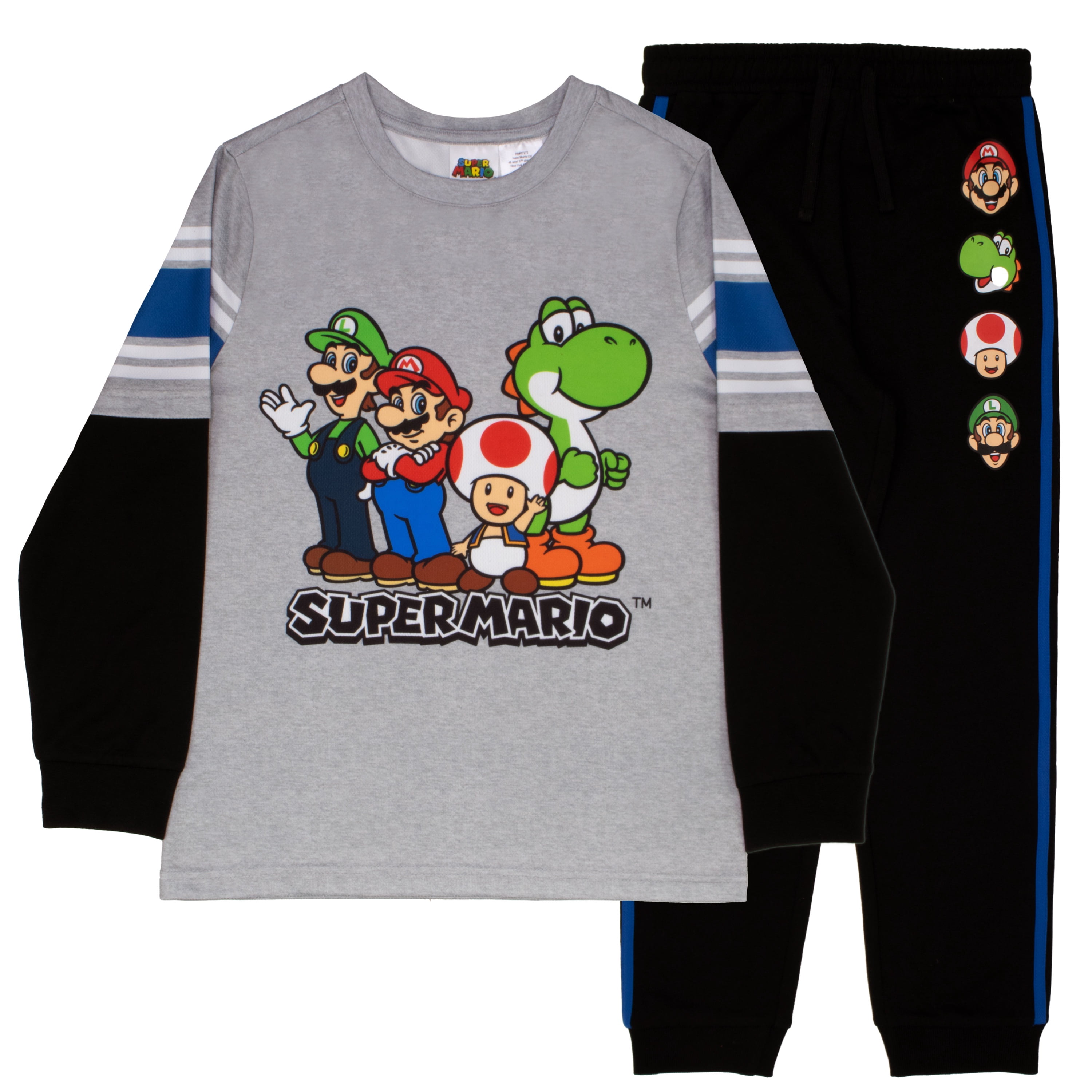 Nintendo, Boys Athletic 2-Piece Set, Size 5-6, Gray - Walmart.com