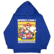 Nintendo Mario Kart Boys Pullover Hoodie Super Mario Hoodie for Kids (Size 4-20)