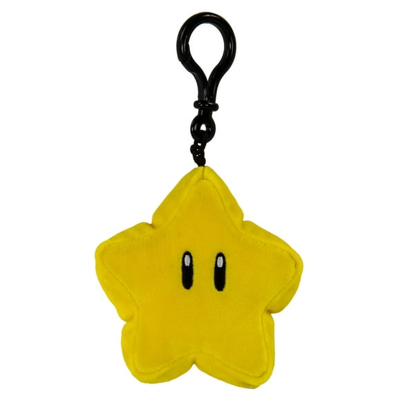 Nintendo Mario Kart Club Mocchi-Mocchi- Collectible Clip-On - Yellow Star Stuffed Toy