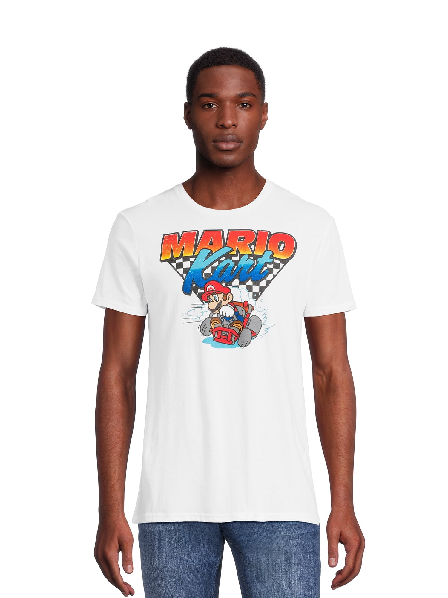 Nintendo Mario Kart Men's Big & Tall Team Driver Graphic Tee, Sizes S-3XL