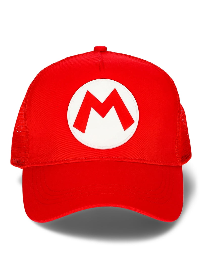 Nintendo Super Mario Logo Boys Baseball Hat, One Size Fits Most, image size:800x1067