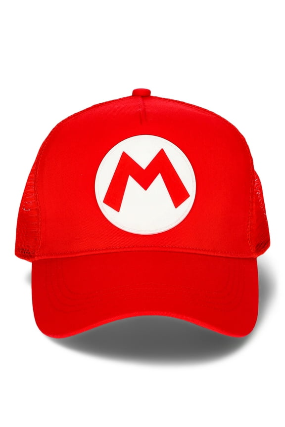 Nintendo Super Mario Logo Boys Baseball Hat, One Size Fits Most