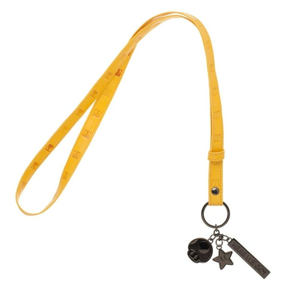 Nintendo Mario Power Up Embossed Wide Strap Lanyard Multi-Charm