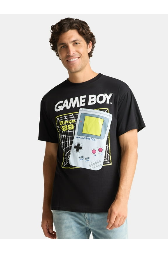Gameboy Game Boy Men's & Big Men's Graphic Tee Shirt, Sizes S-3XL