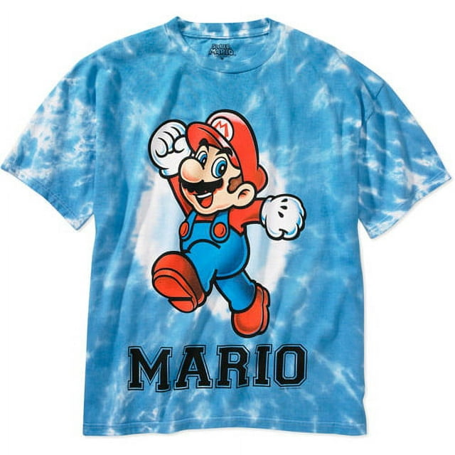 Nintendo - Men's Mario Tie Dye Short-sle - Walmart.com