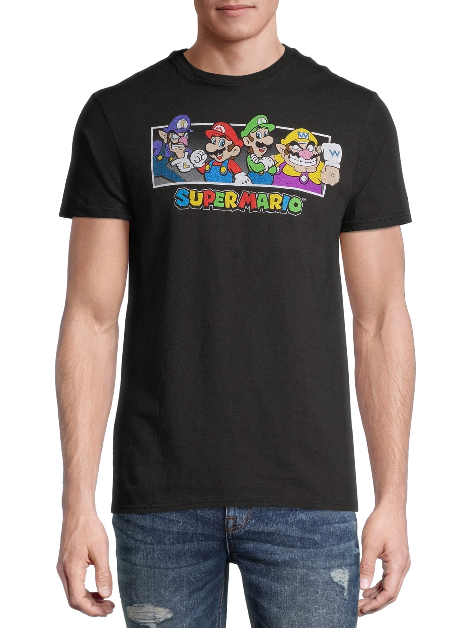 Nintendo Men’s Super Mario Crew Graphic T-Shirt