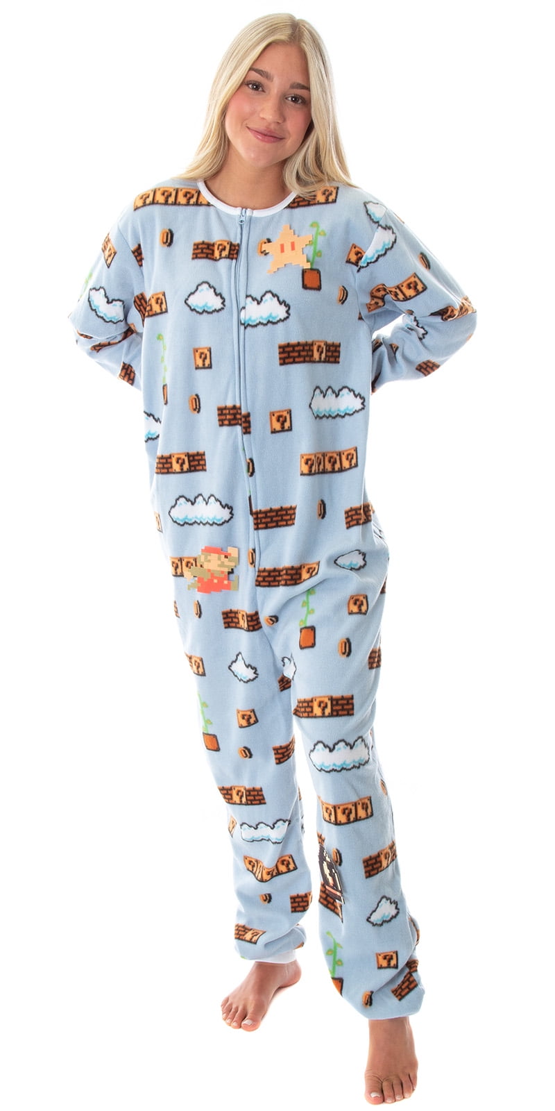 Nintendo Men s Super Mario Cropped Leg One Piece Pajama 2X 3X