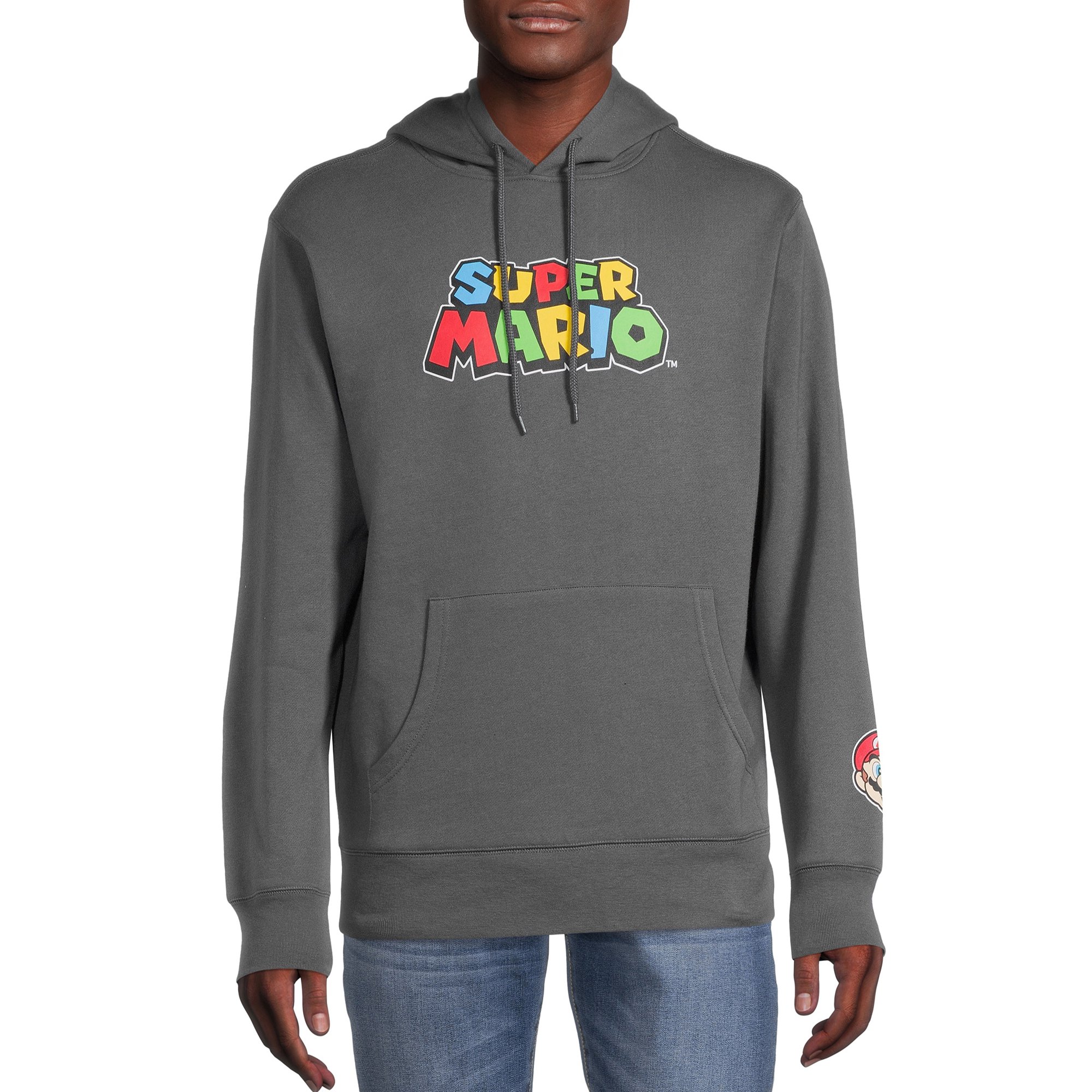 Nintendo Men's Super Mario Logo Graphic Hoodie, Sizes S-3X - Walmart.com