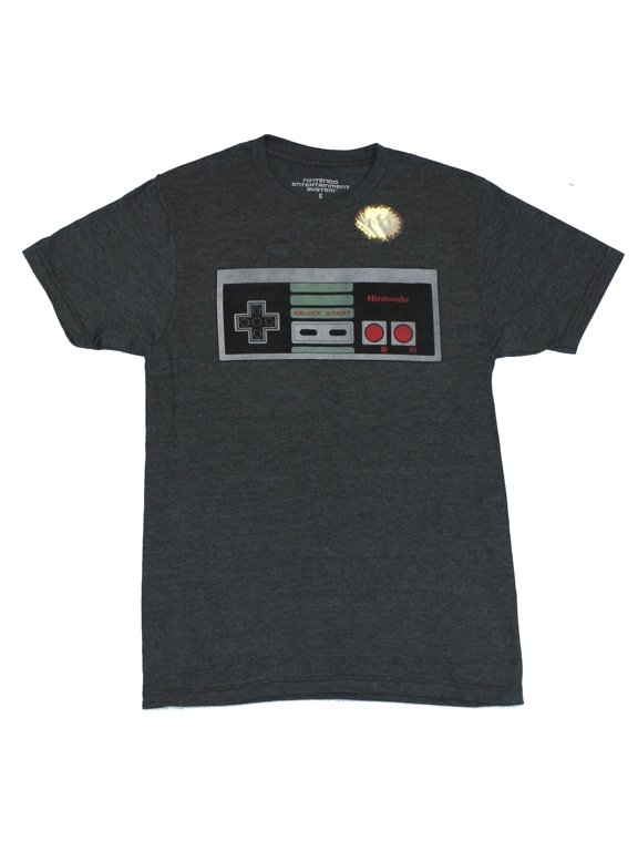 Nintendo Mens T-Shirt - Classic Distressed Flat NES Controller Image (Small)