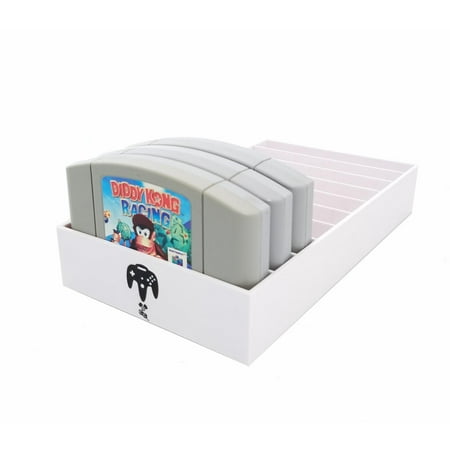 Nintendo N64 Game Organizer for Nintendo 64, White, 10 Count