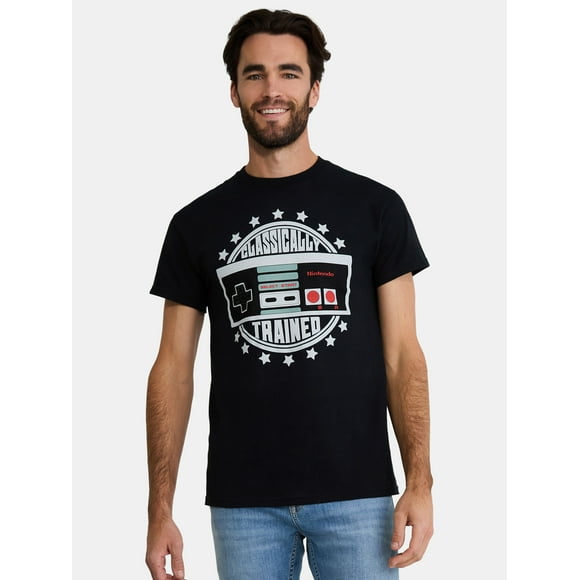 NES Controller Men's & Big Men's Cotton Graphic Tee, Sizes S-3XL