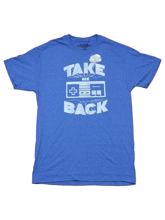 Nintendo NES Mens T-Shirt - Take Me Back Controller Image (Small)