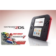Restored Nintendo Nintendo 2DS-Crimson Red 2 w/Mario Kart 7 - Nintendo 2DS