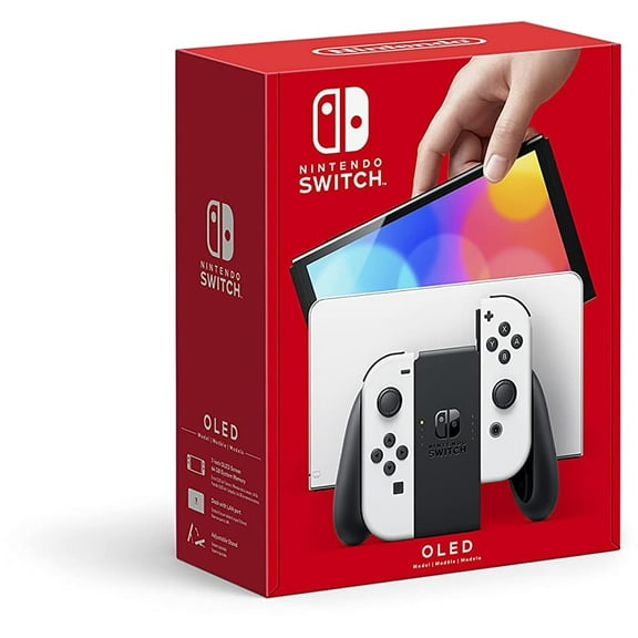 Nintendo OLED w/ White Joy-Con White, Nintendo Switch - (UAE Version)
