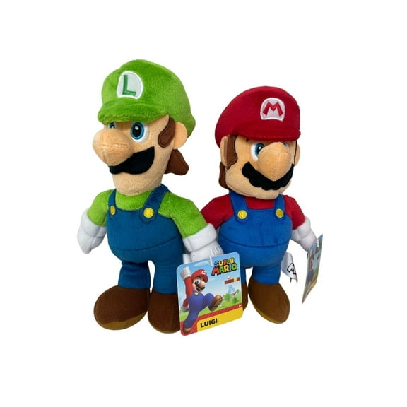 Nintendo Official Super Mario Fullbody Soft Plush, 12" Large- 2 Style Per Order
