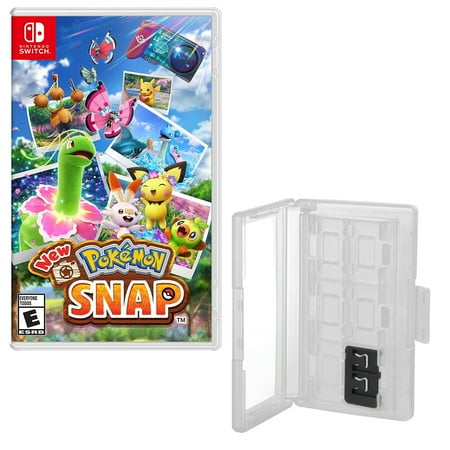 Nintendo Pokémon Snap for Nintendo Switch with Hard Shell 12 Game Caddy