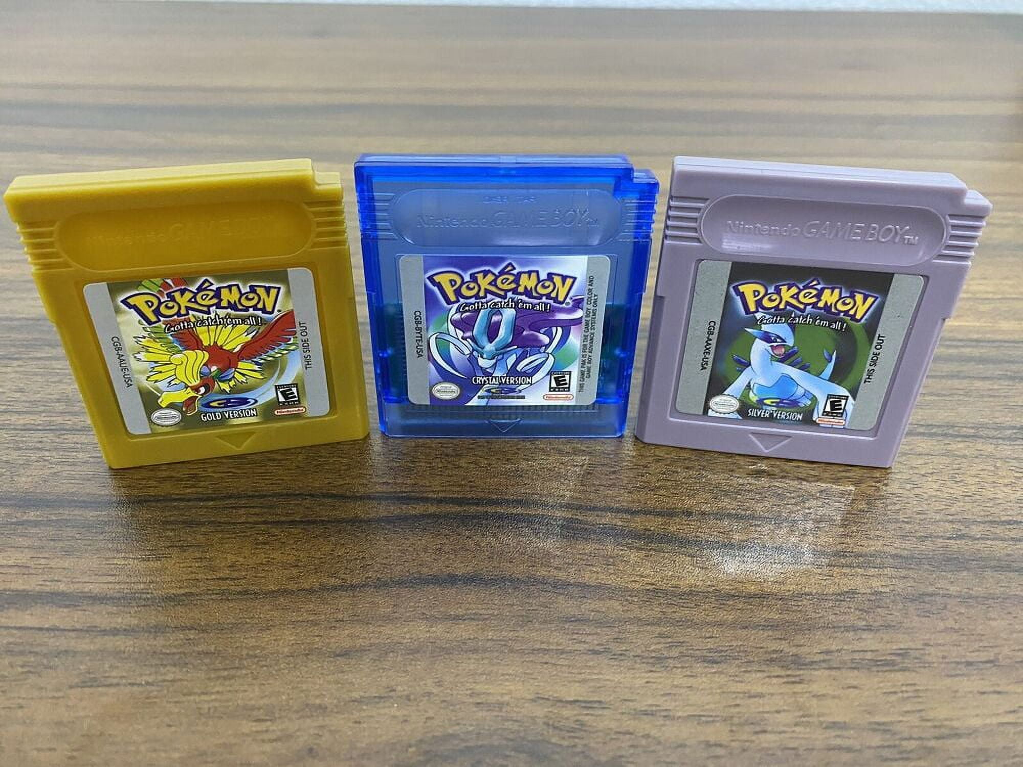 Nintendo Pokemon Gold Silver Crystal Gameboy GBC GBA