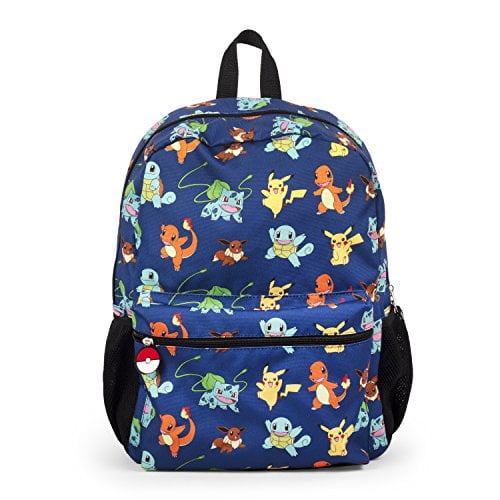 Nintendo Pokemon Pikachu and Characters Gotta Catch Em All 16 Backpack School Bag